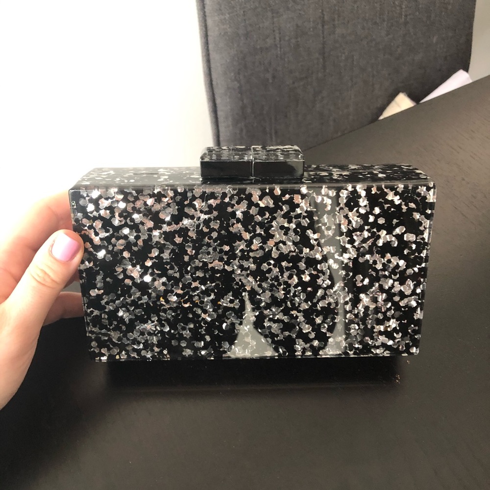 Sequin clutch bag (glare on the pic)
